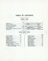 Table of Contents, Dodge County 1937